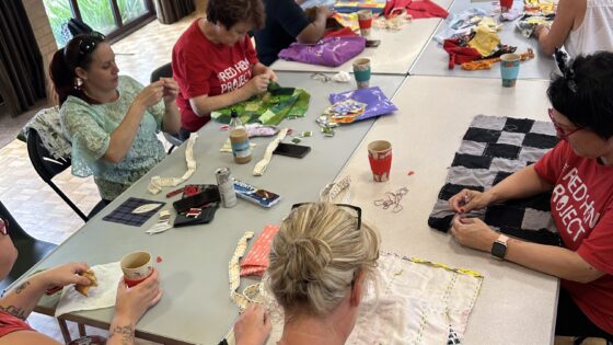 Sew Positive recently collaborated with The Red Hen Project in an eight-week course focusing on the art of mending, repairing, upcycling and repurposing materials